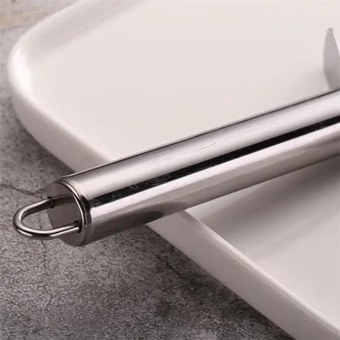 Couteau à pizza à double rouleau en acier inoxydable