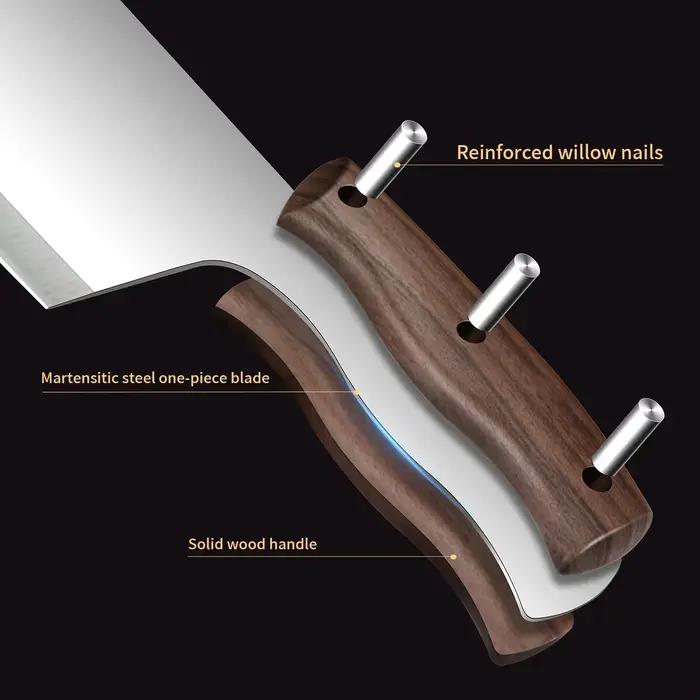 Nouveau modèle 2026 : Couteau de cuisine professionnel en acier inoxydable avec lame antidérapante