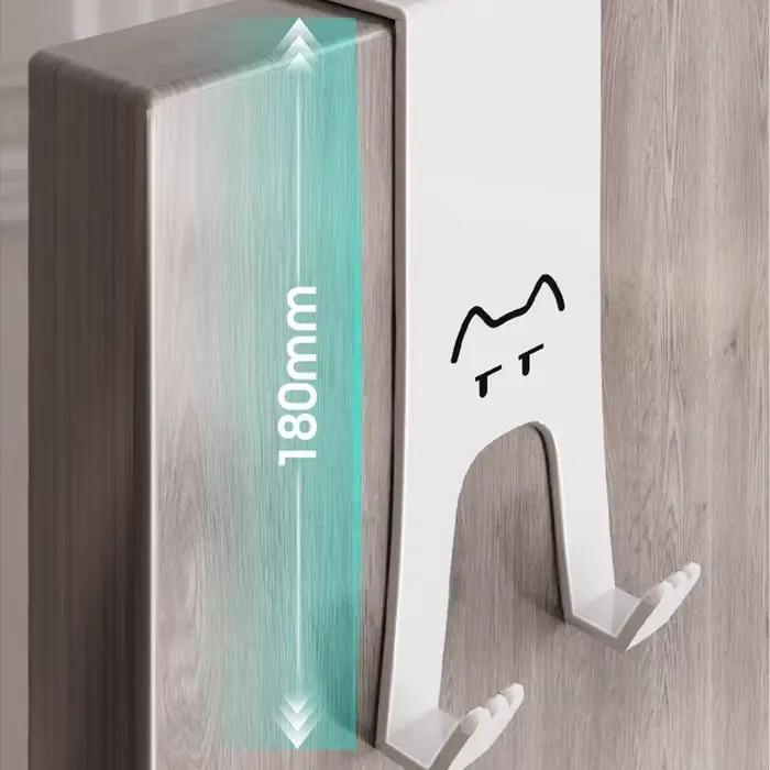 Crochet derrière la porte étagère sans poinçon pour rangement vêtements chapeaux clés mural armoire cuisine cintre porte occasionnels spéciaux