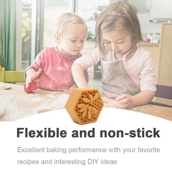 Moule en silicone 3D nid d'abeille pour fondant
