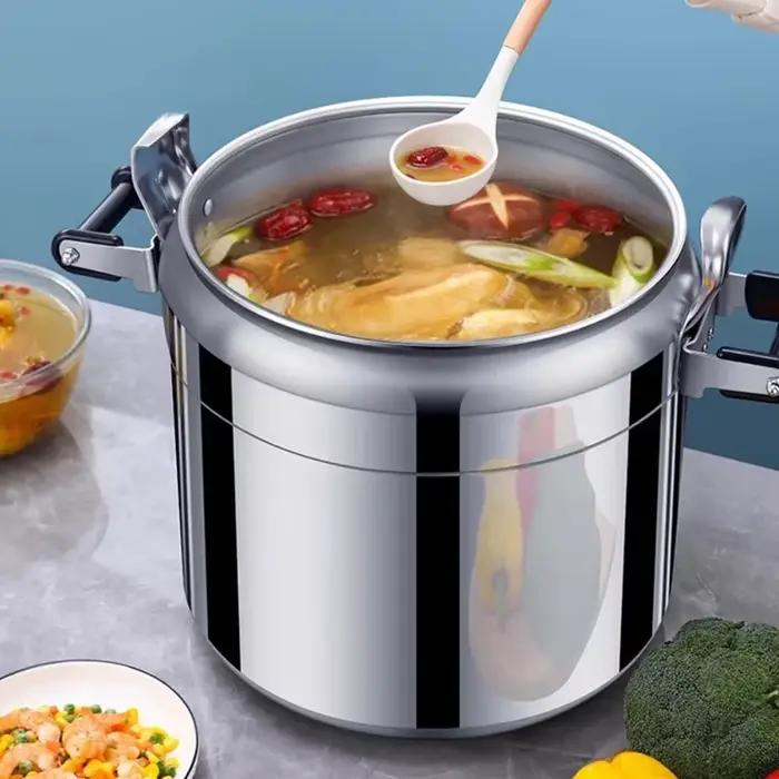 Autocuiseur Commercial 50L épaissi grande capacité cuisinière à Induction à gaz universel antidéflagrant