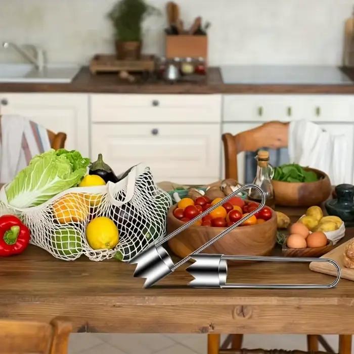2 outils de dénoyautage en acier inoxydable, adaptés aux pommes, aux poivrons, aux tomates et à l'élimination des noyaux de fruits. Durable et Pratique