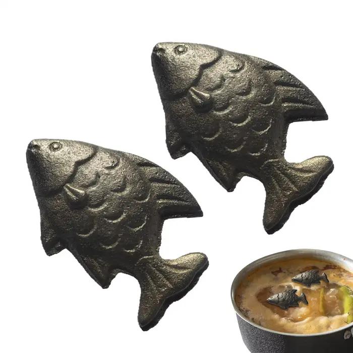 Poisson en fer, outil de cuisine efficace et sûr, accessoires de cuisine efficaces et réutilisables, ustensiles de cuisine pour enfants de compétence, 2 pièces