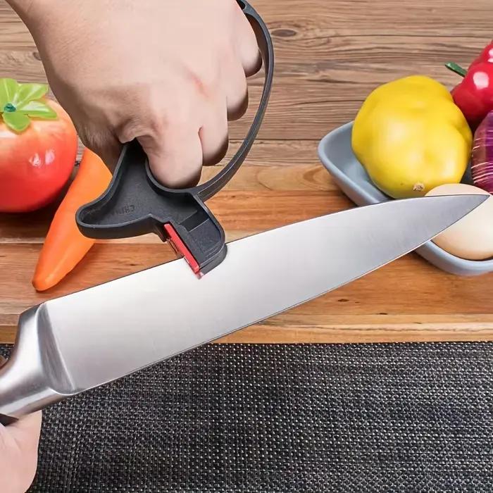 Aiguiseur de couteaux et de ciseaux ergonomique léger multifonction
