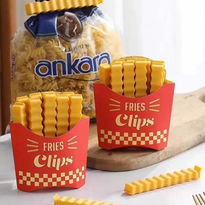 12 pièces en forme de pomme de terre Portable cuisine stockage alimentaire Snack joint sac Clips scellant pince ABS outil magnétique réfrigérateur aimant