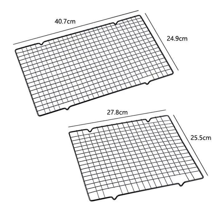 FAISDU 1 pièces monocouche en acier inoxydable BBQ pain gâteau support de refroidissement goutte