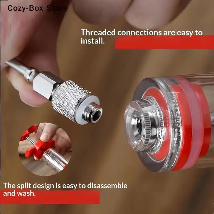 Seringue injectrice de marinade avec 3 aiguilles, injecteur de saveur pour marinade, outils de cuisine pour barbecue, kit injecteur de marinade pour dinde