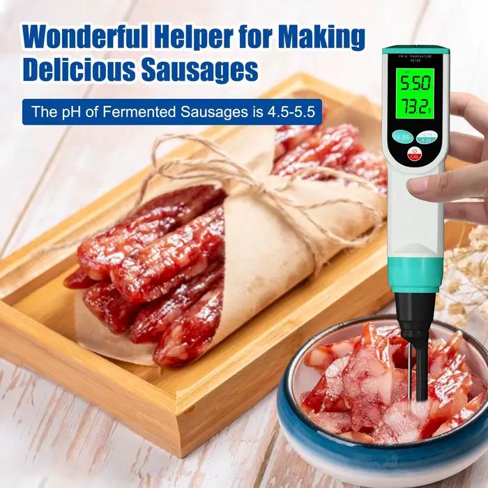 Yieryi Smart Food PH Meter avec étalonnage et protection de la sonde UAE Kit YY-2023 Fromage Viande Fruits Moniteur de qualité de l'eau Testeur