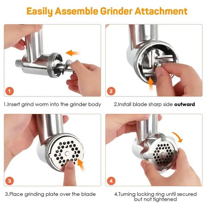Accessoire de broyeur alimentaire, trancheur et broyeur de viande de remplacement pour Kenwood Chef, accessoires de mélangeur sur socle, buse насадка