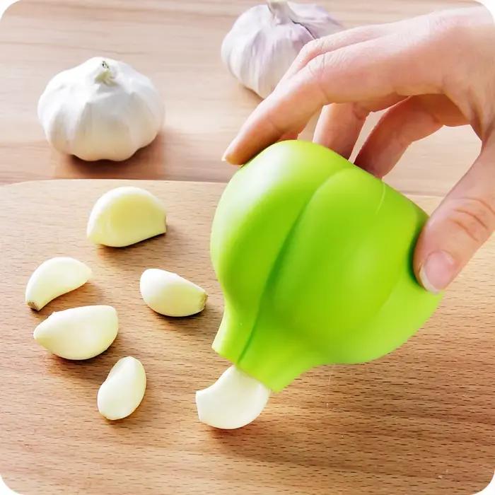LMETJMA – éplucheur d'ail magique en Silicone, Machine à éplucher l'ail utile, dénudeur d'ail, Gadgets de cuisine pour légumes D0013