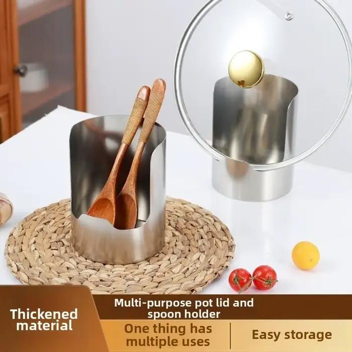 Porte-ustensiles en acier inoxydable résistant à la chaleur design moderne pour rangement et organisation de cuisine occaions spéciales cadeau idéal