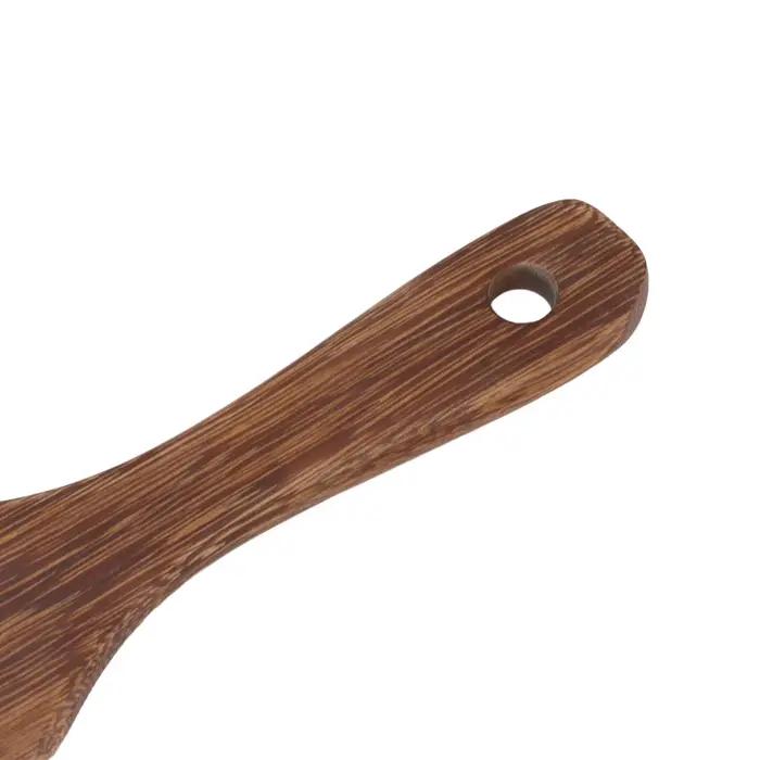 Spatule en bois coordonnante avec tête de pelle large