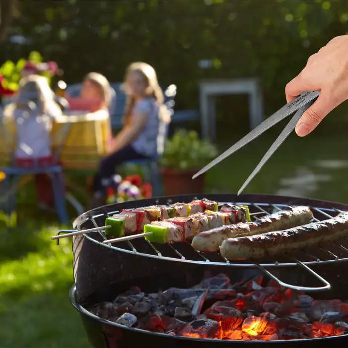 Pinces alimentaires polyvalentes pour Barbecue, pour la cuisine, le Camping, pinces à pain en métal Ti, baguettes portables amovibles, saines et écologiques