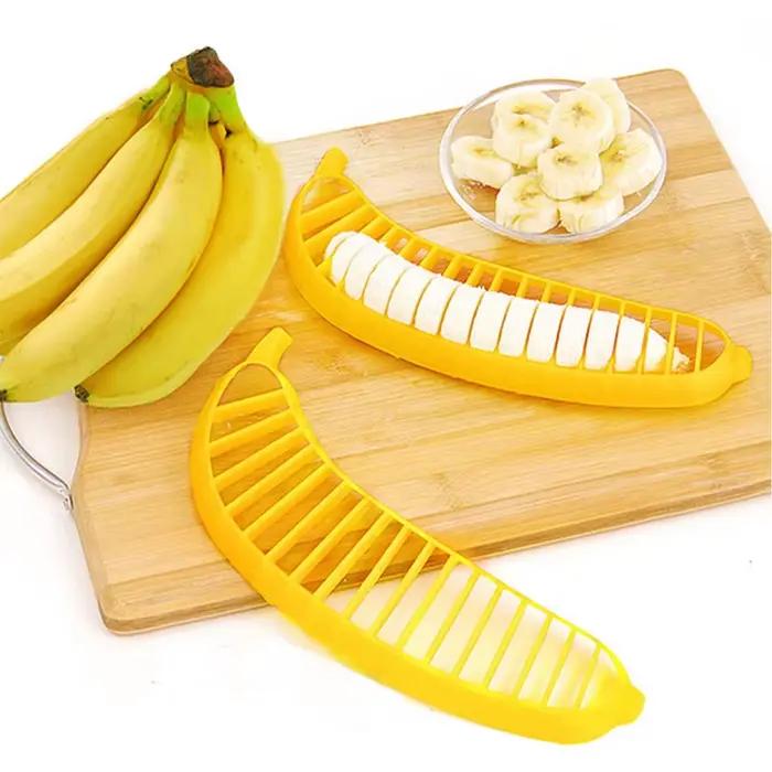 Jambon banane trancheuse Cutter outils de cuisine écologiques en plastique légumes fruits trancheuses coupe concombre