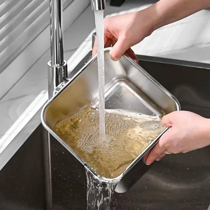 Conteneur à yaourt glacé résistant à la rouille, anti-poussière, réutilisable, en acier inoxydable, pot à condiments grande capacité, boîte de conservation alimentaire 4 tailles