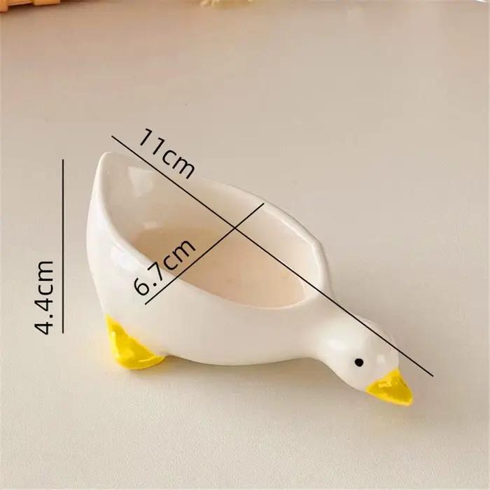 Plat d'assaisonnement de canard en céramique 2 pièces
