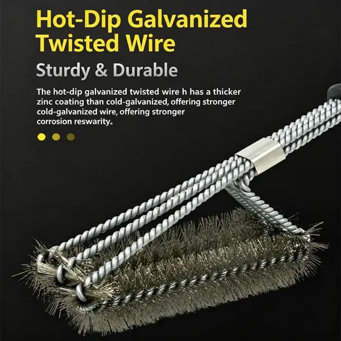 Brosse de nettoyage pour barbecue en acier inoxydable