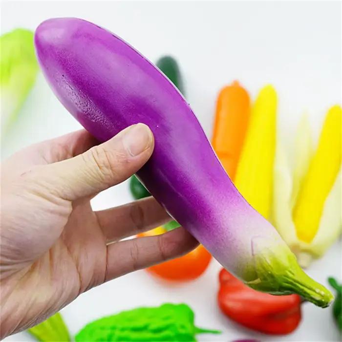 Simulation artificielle de légumes alimentaires, modèle de faux poivre, carotte, maïs, fruits, accessoires de photographie pour chambre, décoration murale suspendue pour la maison