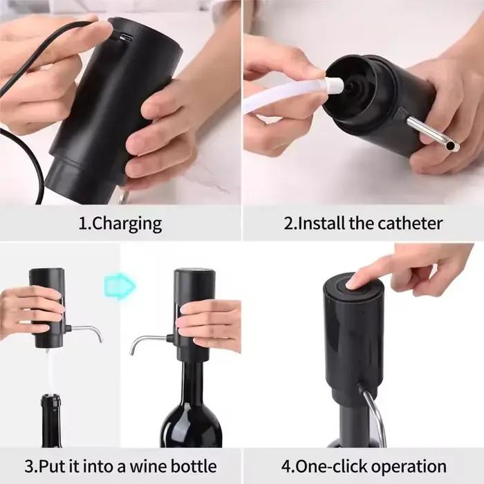 Distributeur automatique de vin avec aérateur de vin électrique intelligent et système de conservation du vide