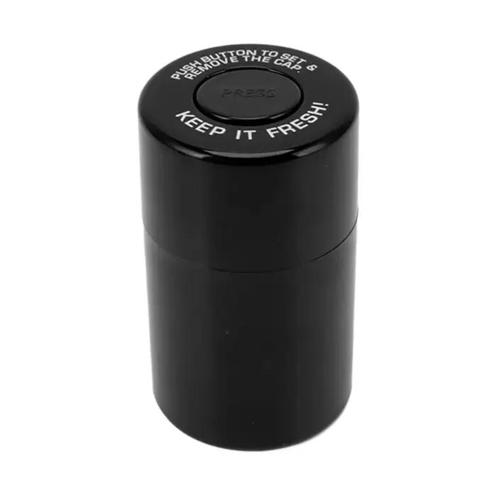 Pot de rangement hermétique rond compact en plastique pour herbes