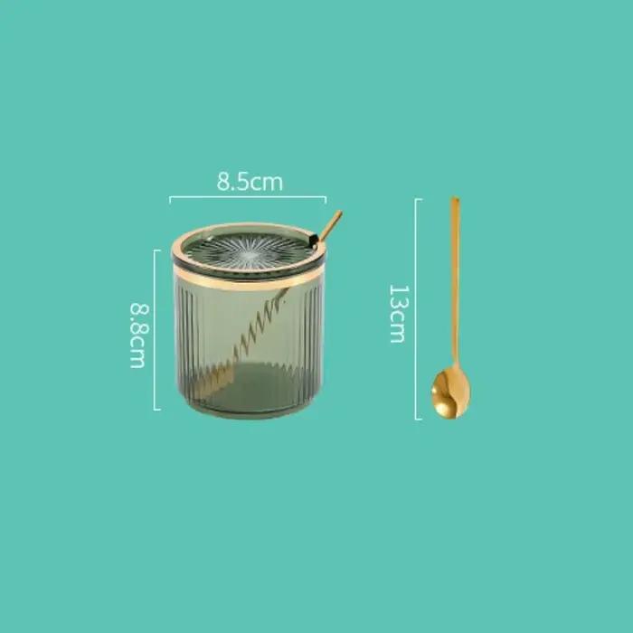 Pot de stockage exquis de bouteille d'assaisonnement de cuisine de ménage