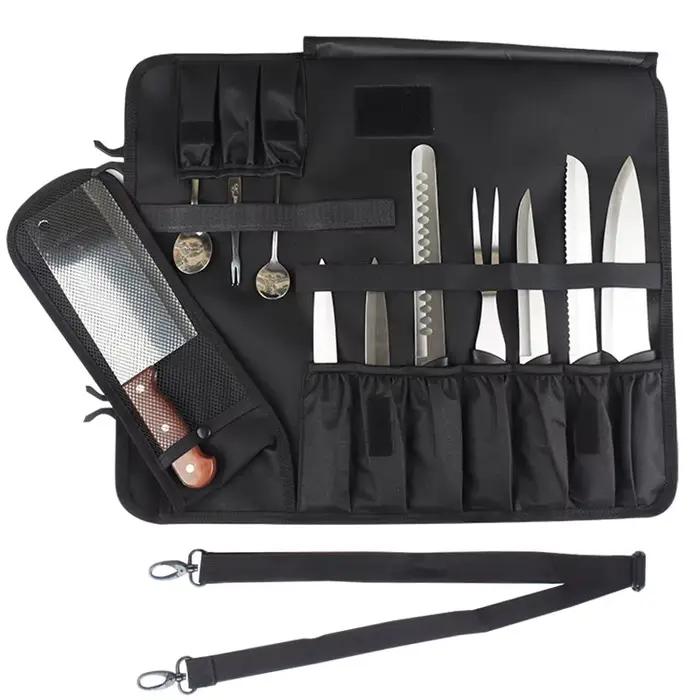 Sac à couteaux de Chef de pique-nique en plein air à 16 fentes