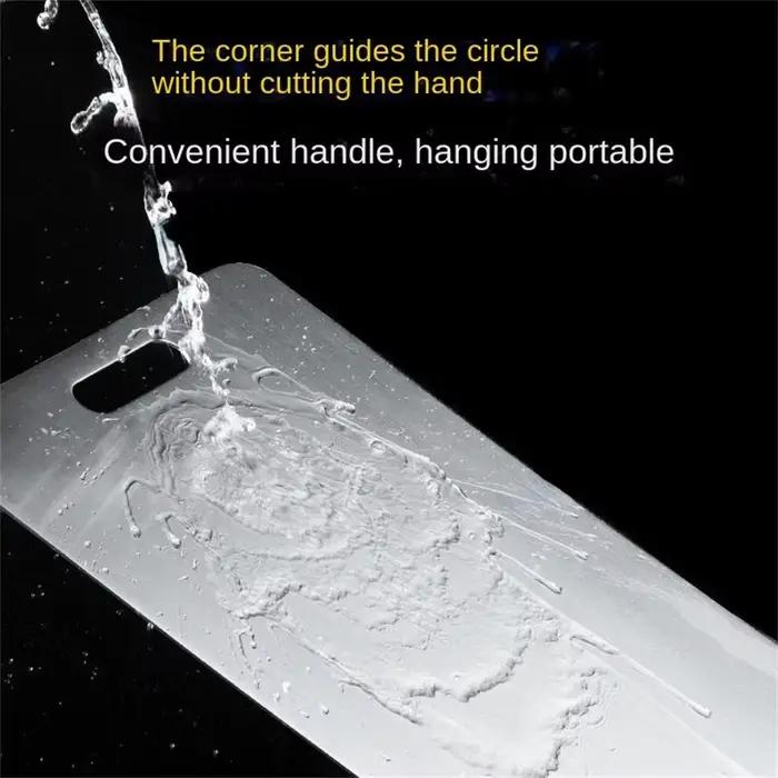 Planche à Découper en Titane pour Cuisine Planche en Acier Inoxydable 304 Épaissie Double Face De Qualité Alimentaire Portable pour Fruits et ViandePlanche de découpe épaisse Planche à découper en tit