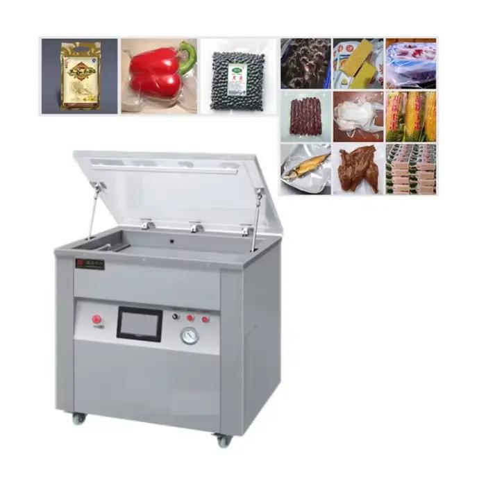Machine d'emballage sous vide automatique industrielle personnalisée, scelleuse sous vide commerciale pour aliments secs et humides
