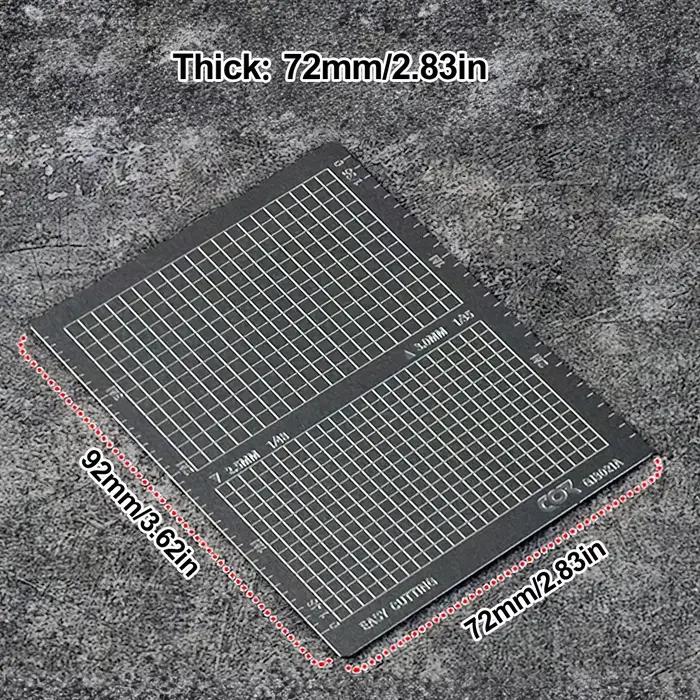 Feuille de masquage modèle en acier inoxydable, Type de coupe facile, tapis de planche, outil artisanal de bricolage