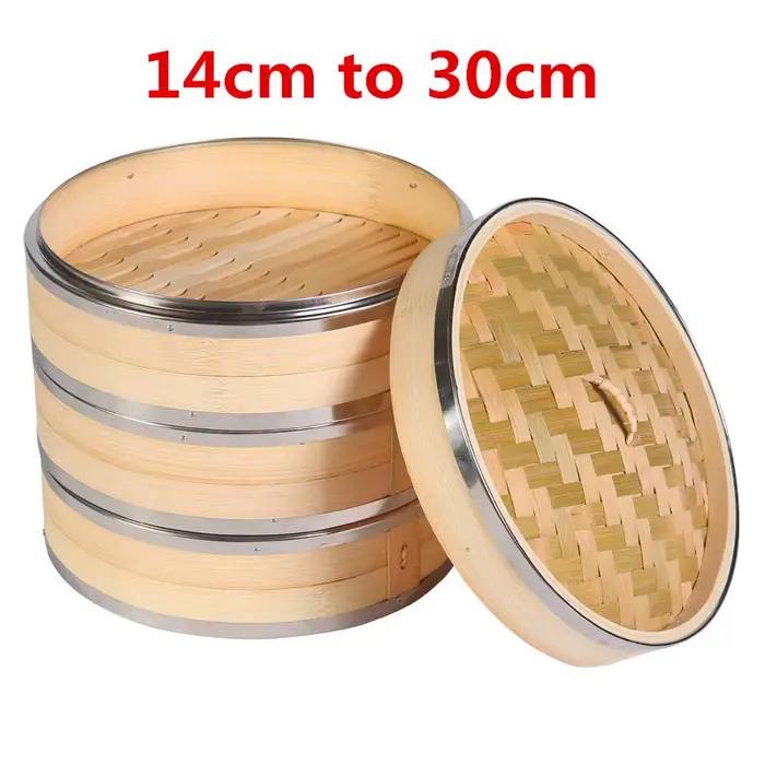 Cuisson bambou vapeur poisson riz Snack panier cuisine ustensiles de cuisine poisson riz Dim Sum panier riz pâtes cuiseur nourriture cuit à la vapeur farci