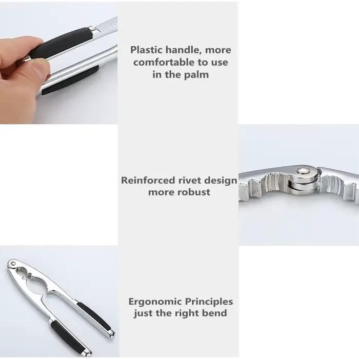 Nouveau 1 pièces pince à décortiqueur casse-noisette outils d'ouverture de coque multifonctionnels