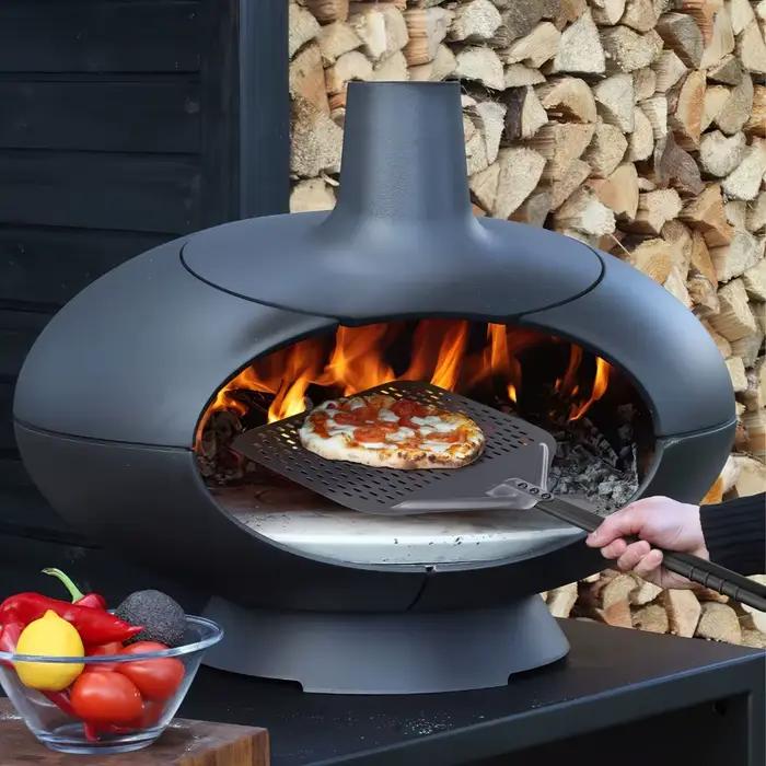  Peau à Pizza en acier inoxydable, outil de four professionnel perforé et antidérapant de 12 pouces pour Restaurant, accessoires de cuisine à domicile 