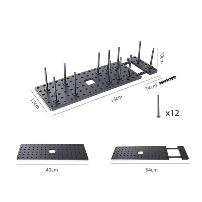 MELRetractable Britware T1 Panneau perforé, MELOrganisateurs pour la cuisine, Rangement d'assiettes réglables