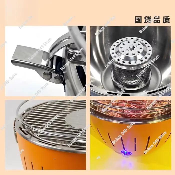 Grill Lotus domestique avec ventilateur interne
