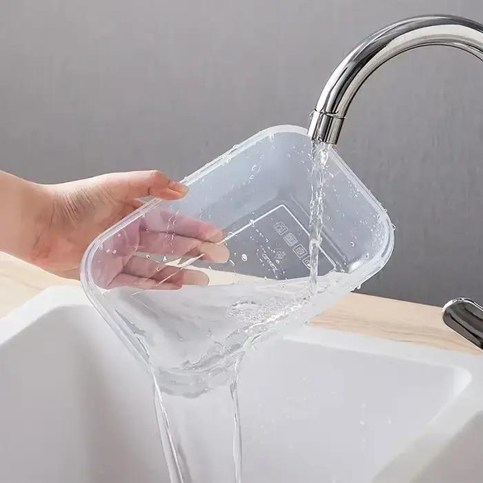 Boîte de stockage des aliments sous vide, conteneur de stockage Transparent, organisateur de réfrigérateur, boîte de scellage sûre au micro-ondes, distributeur de nourriture
