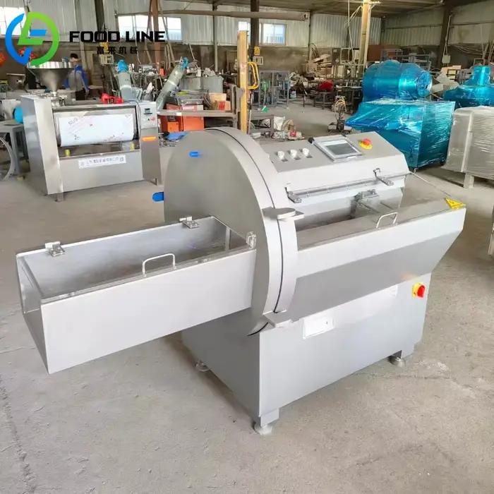 Trancheuse automatique de viande congelée de saucisse trancheuse de viande congelée Machine de découpe trancheuse de viande congelée de bacon Commercial