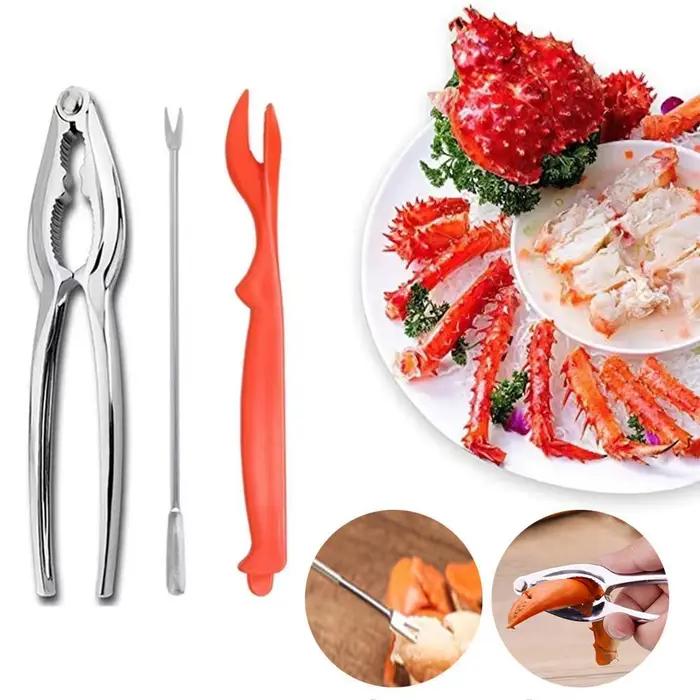 Ensemble d'outils pour fruits de mer, fourchettes à craquelin à homard, fourchettes à noix, coquille, griffe, décortiqueur de homard, craquelin de jambe de crabe, outils de cuisine, 1/3 pièces