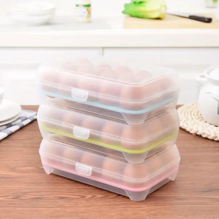 Boîte de rangement d'œufs à 15 grilles