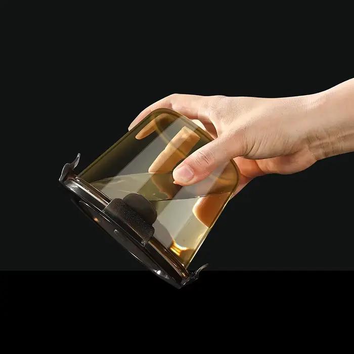 Filles à soupe frais Y-248 Bols en verre avec couvercle Mini bol à degré de chaleur diligence transparente Soupe aux fruits Filles Assad Bols micro-ondables