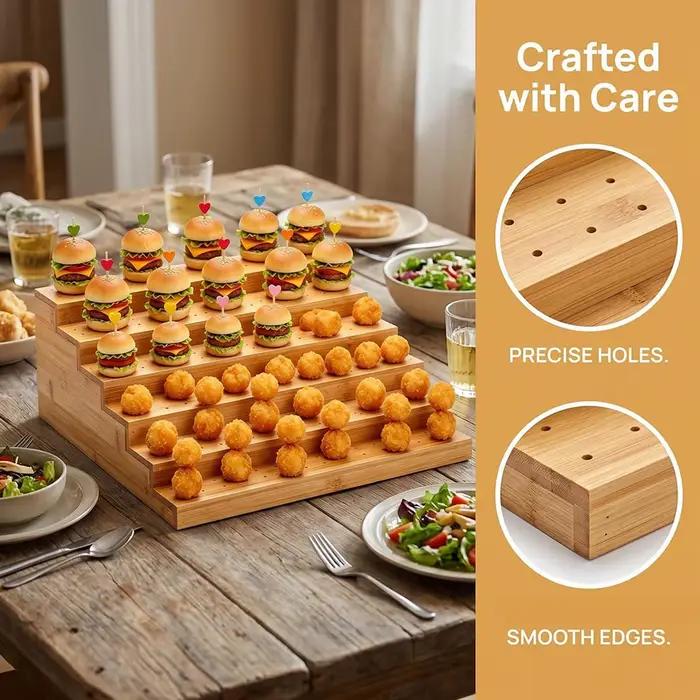 Présentoir à brochettes alimentaires à 6 niveaux pour fêtes