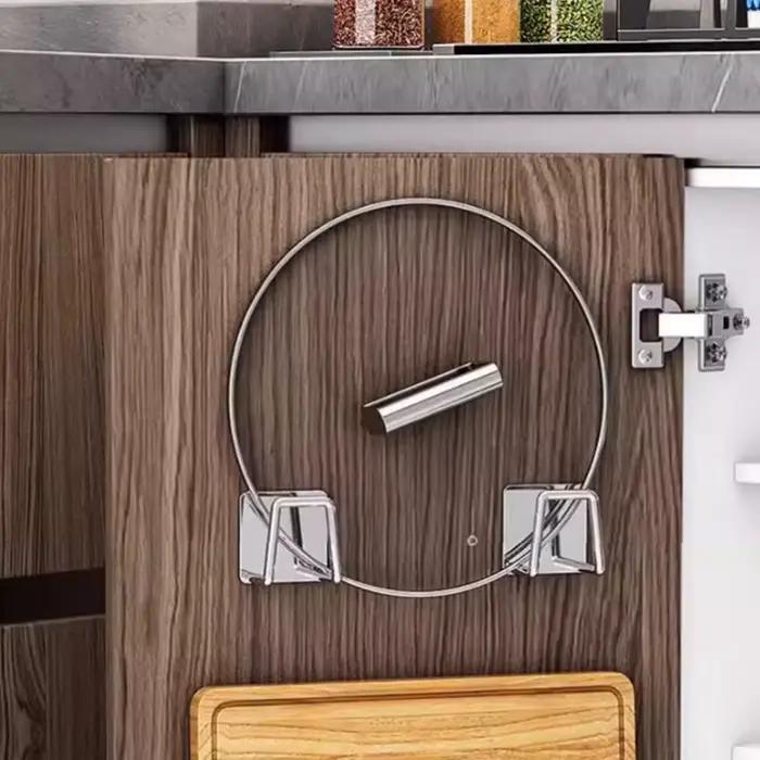 Support de rangement de cuisine en acier inoxydable non perforé pour couvercles de casseroles et planches à découper occasions spéciales décoration et organisation