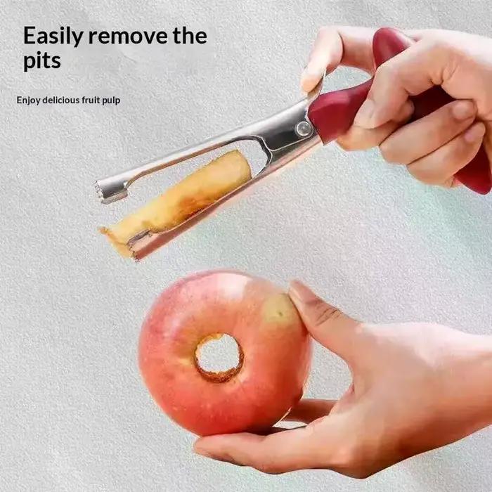 Décortiqueur de fruits en acier inoxydable, outil de retrait du noyau de poire, coupe-fruits, outil de dénoyauration, outils de cuisine pour la préparation des fruits et légumes, notamment des poires