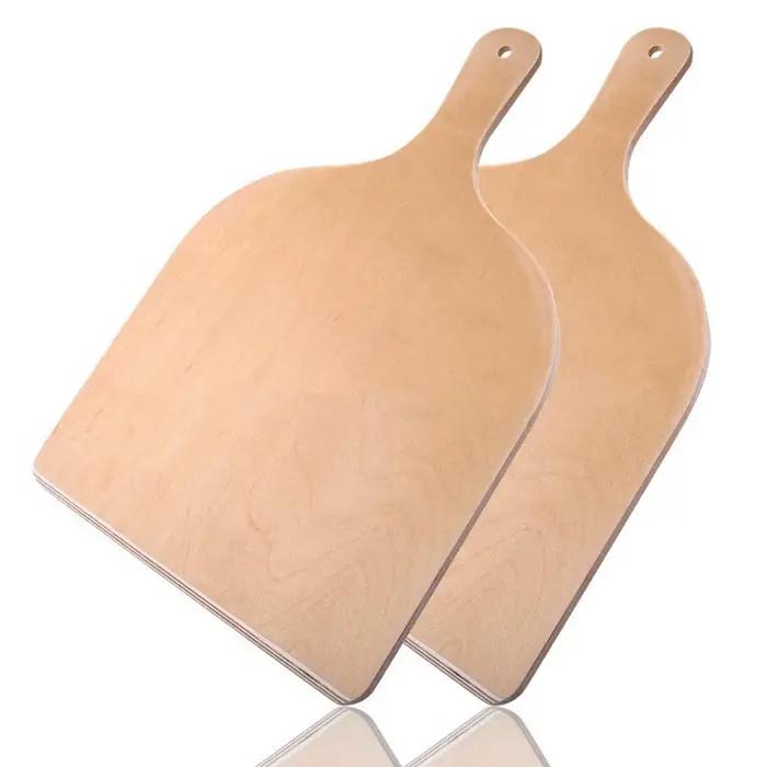 Spatule à Pizza en bambou naturel de 16 pouces, accessoire de four pour grande planche à Pizza en bois pour le transfert de service