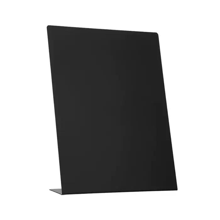 Tableau magnétique en acier inoxydable en forme de L, tableau blanc multifonctionnel magnétique, support vertical, tableau noir, tableau mémo en métal pour bureau