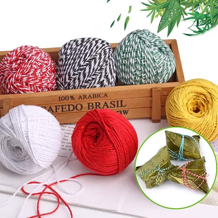 Multicolore 70/75M boucher coton ficelle cuisine viande dinde Barbecue cordes viande saucisse cravate corde cordon emballage Zongzi fil