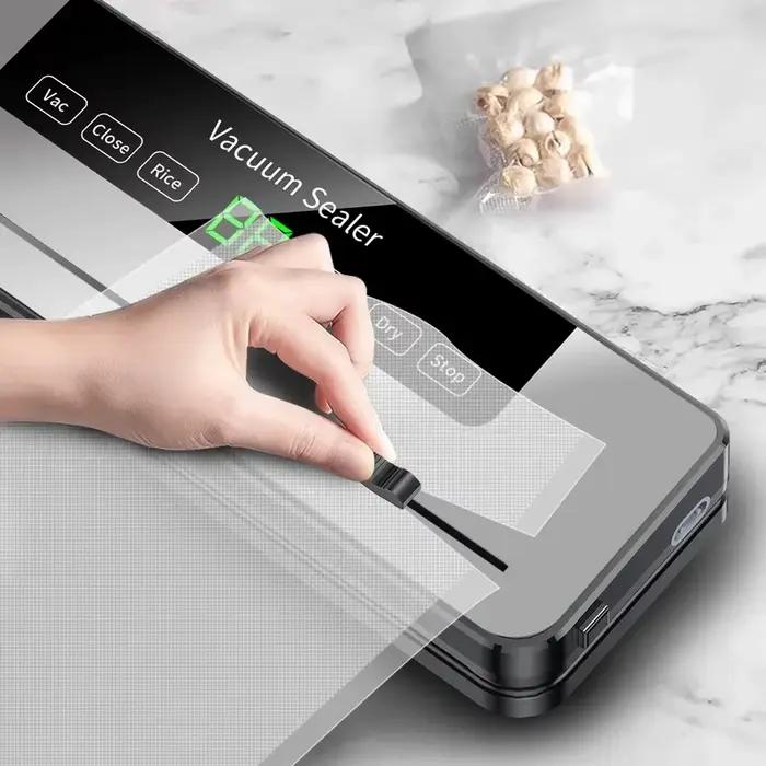 Machine de mise sous vide alimentaire pour aliments secs et humides avec fonction UV