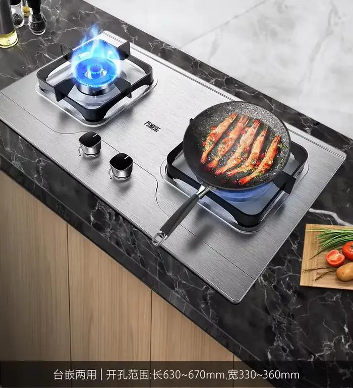Cuisinière à gaz en acier inoxydable Vanward pour la maison