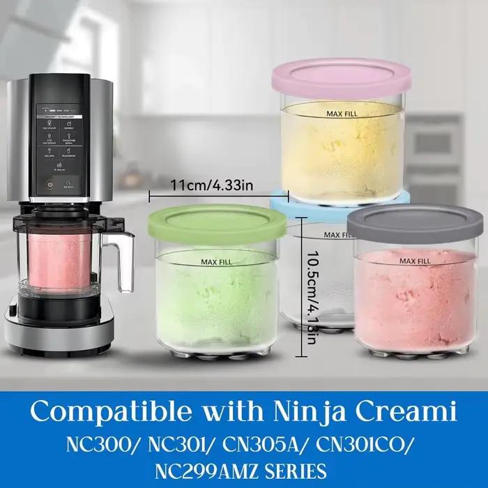 Ensemble de bouteilles de stockage Creami Mendocand Veds pour Ninja Crème Glacée Crémeuse Bacs et Pots Standardisés Occasions Spéciales