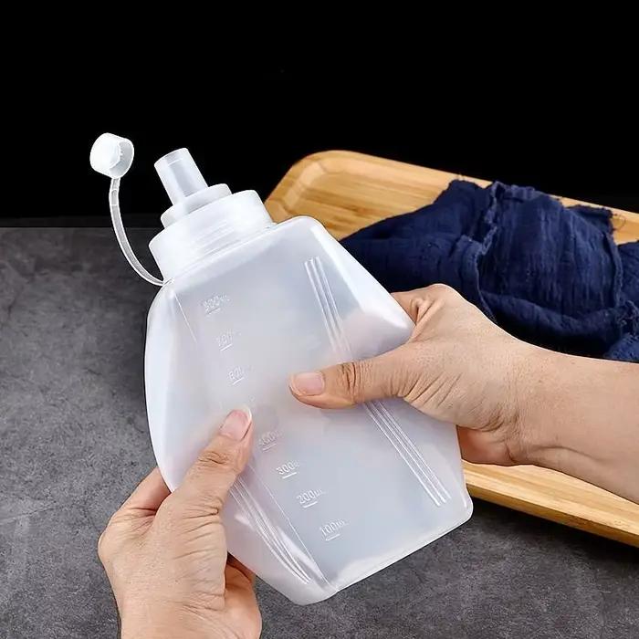 Bouteille à condiments à presser de 450 à 1000ml, avec couvercle, bouteille à presser en plastique, distributeur de stockage de vinaigrette, accessoires de cuisine