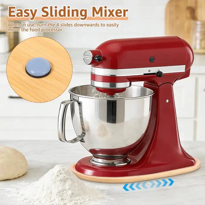 Glissière de mixeur en bambou pour batteur sur socle inclinable KitchenAid 5-7Qt